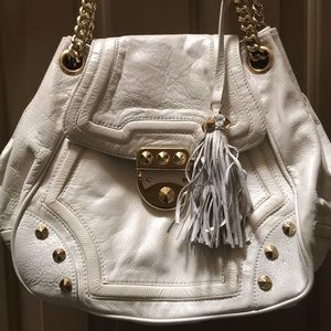 Betsy Johnson vintage leather, shoulder bag.
